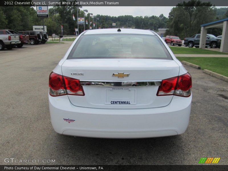 Summit White / Jet Black/Medium Titanium 2012 Chevrolet Cruze LS
