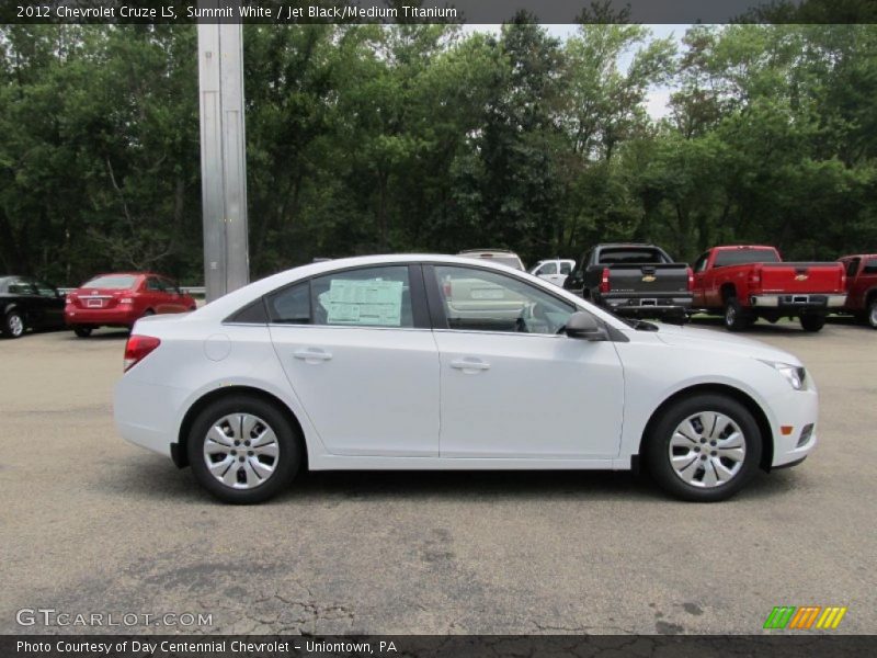 Summit White / Jet Black/Medium Titanium 2012 Chevrolet Cruze LS
