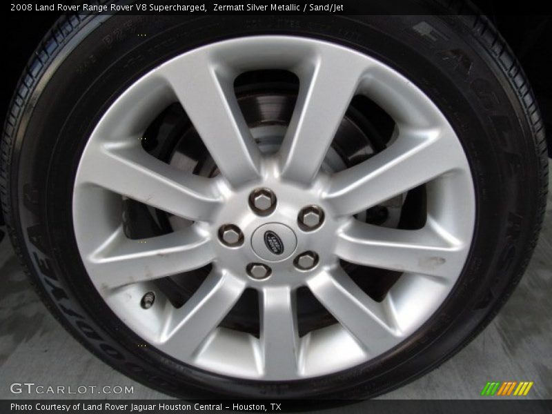 Zermatt Silver Metallic / Sand/Jet 2008 Land Rover Range Rover V8 Supercharged