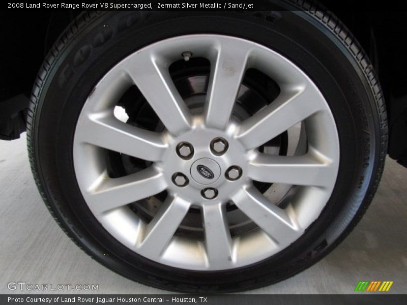 Zermatt Silver Metallic / Sand/Jet 2008 Land Rover Range Rover V8 Supercharged