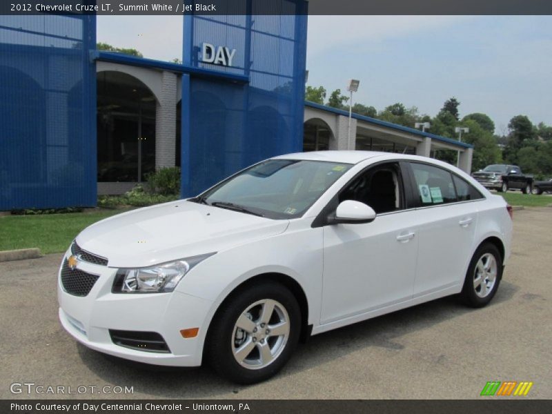 Summit White / Jet Black 2012 Chevrolet Cruze LT