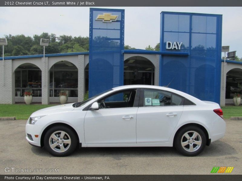 Summit White / Jet Black 2012 Chevrolet Cruze LT