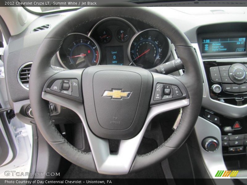 Summit White / Jet Black 2012 Chevrolet Cruze LT