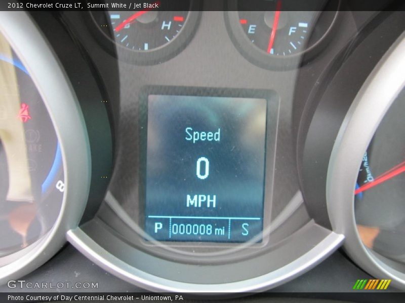 Summit White / Jet Black 2012 Chevrolet Cruze LT