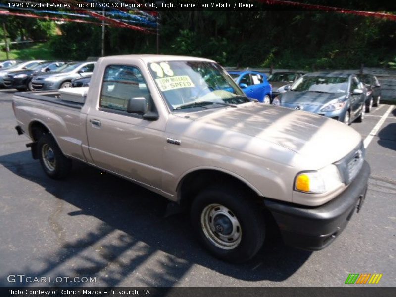 Light Prairie Tan Metallic / Beige 1998 Mazda B-Series Truck B2500 SX Regular Cab