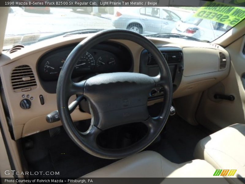  1998 B-Series Truck B2500 SX Regular Cab Beige Interior