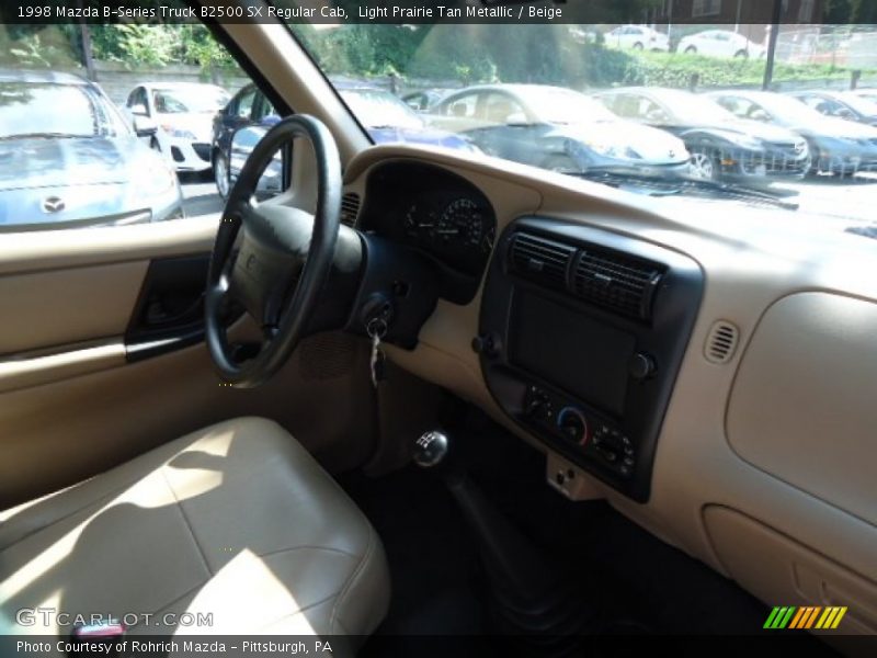 Light Prairie Tan Metallic / Beige 1998 Mazda B-Series Truck B2500 SX Regular Cab