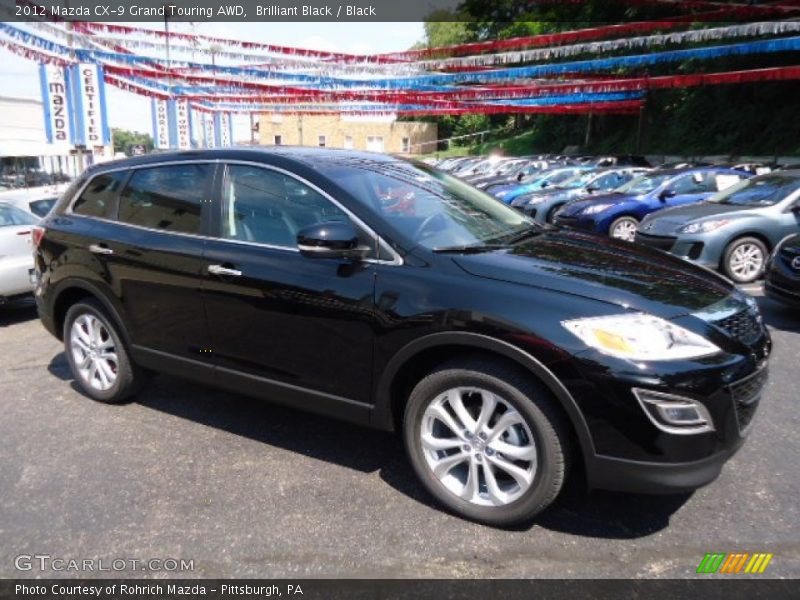 Brilliant Black / Black 2012 Mazda CX-9 Grand Touring AWD