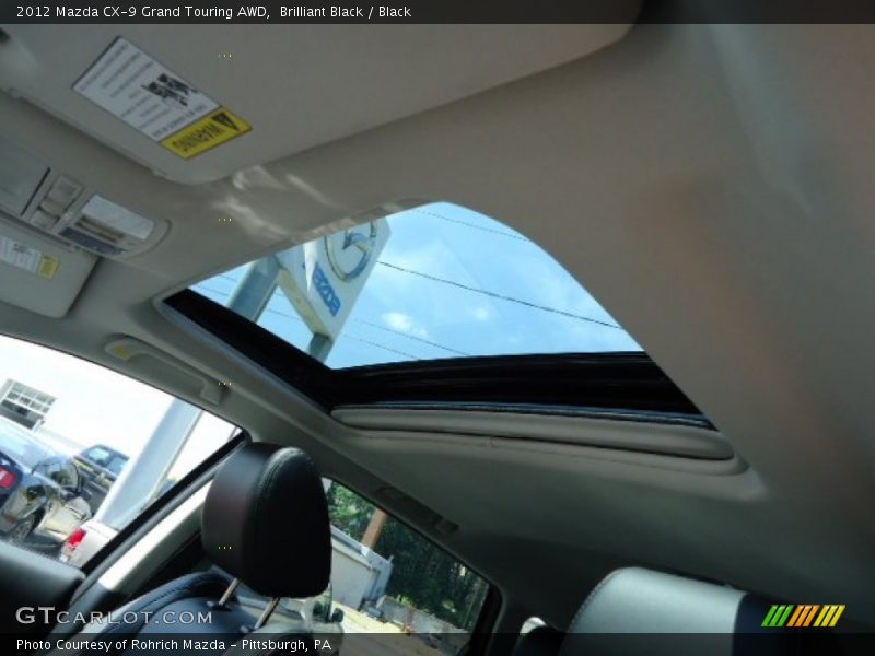 Brilliant Black / Black 2012 Mazda CX-9 Grand Touring AWD
