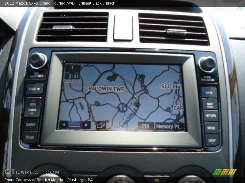 Brilliant Black / Black 2012 Mazda CX-9 Grand Touring AWD