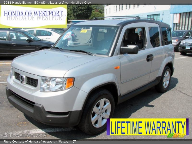 Alabaster Silver Metallic / Gray 2011 Honda Element EX 4WD