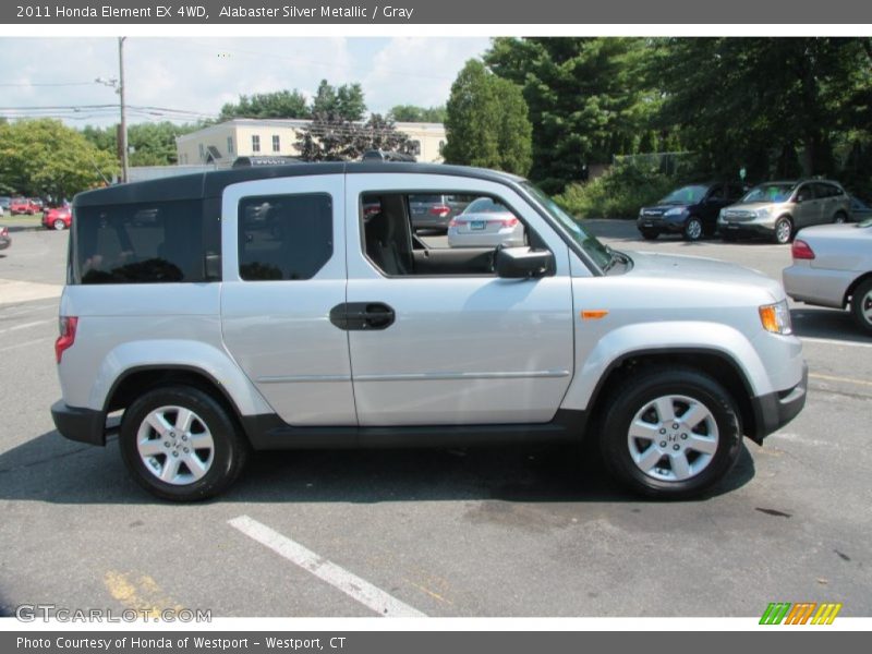 Alabaster Silver Metallic / Gray 2011 Honda Element EX 4WD