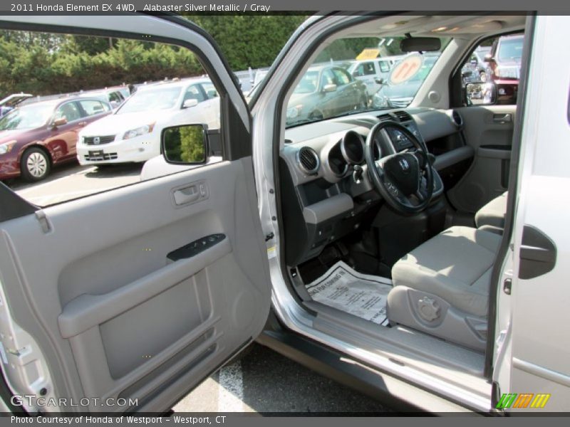 Alabaster Silver Metallic / Gray 2011 Honda Element EX 4WD