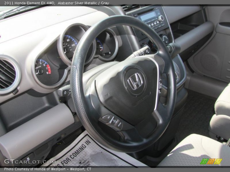 Alabaster Silver Metallic / Gray 2011 Honda Element EX 4WD