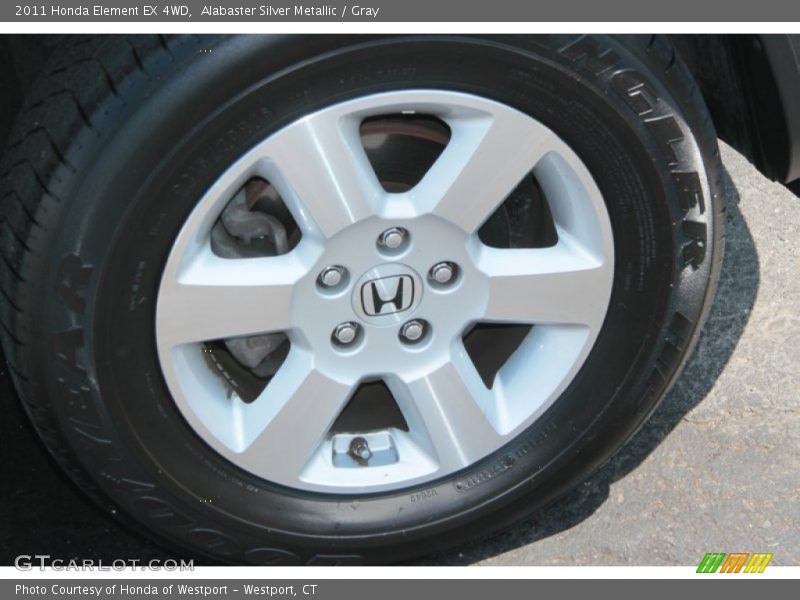 Alabaster Silver Metallic / Gray 2011 Honda Element EX 4WD