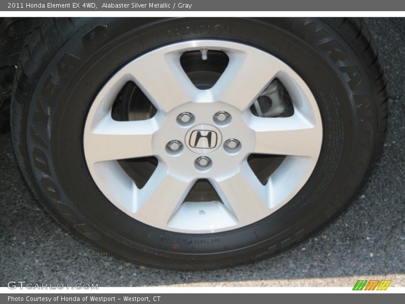 Alabaster Silver Metallic / Gray 2011 Honda Element EX 4WD