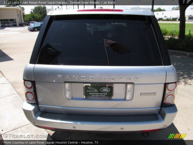 Zermatt Silver Metallic / Jet Black 2010 Land Rover Range Rover Supercharged