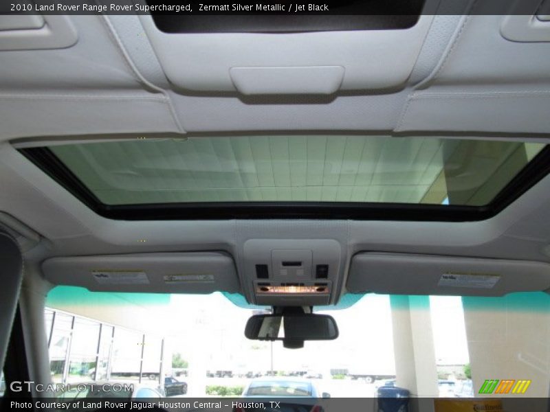 Zermatt Silver Metallic / Jet Black 2010 Land Rover Range Rover Supercharged