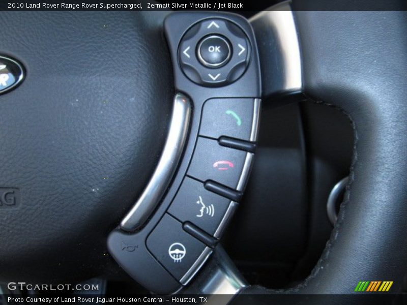 Zermatt Silver Metallic / Jet Black 2010 Land Rover Range Rover Supercharged