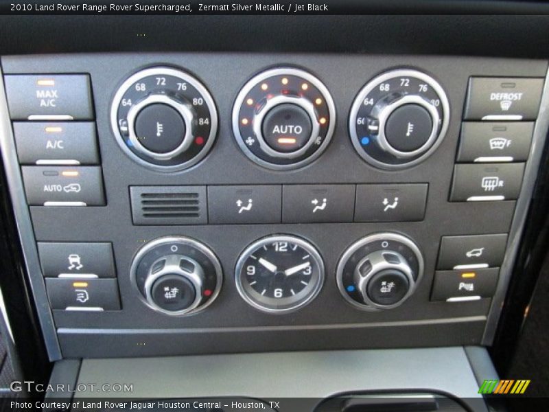 Zermatt Silver Metallic / Jet Black 2010 Land Rover Range Rover Supercharged