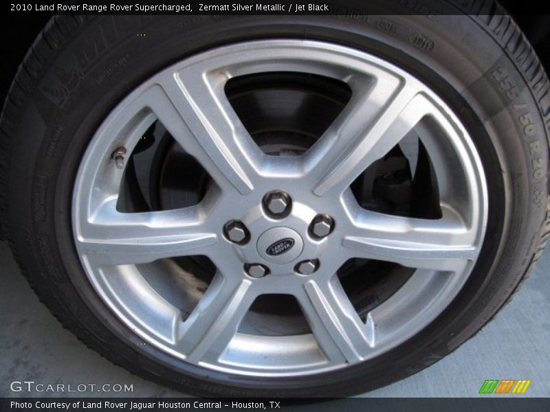 Zermatt Silver Metallic / Jet Black 2010 Land Rover Range Rover Supercharged