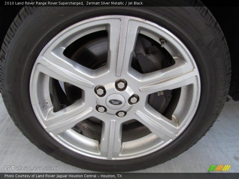 Zermatt Silver Metallic / Jet Black 2010 Land Rover Range Rover Supercharged