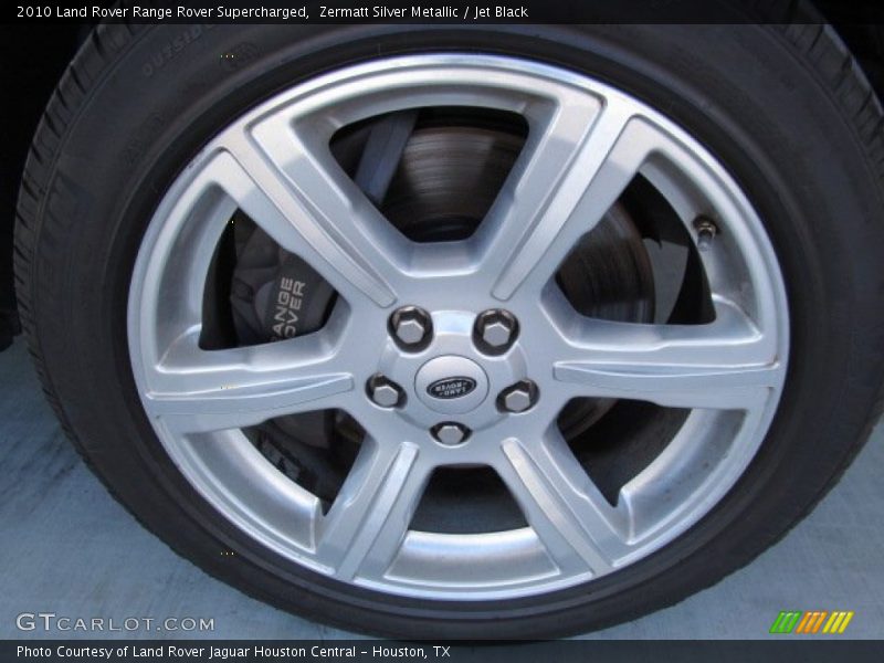 Zermatt Silver Metallic / Jet Black 2010 Land Rover Range Rover Supercharged