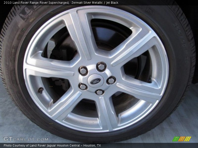 Zermatt Silver Metallic / Jet Black 2010 Land Rover Range Rover Supercharged