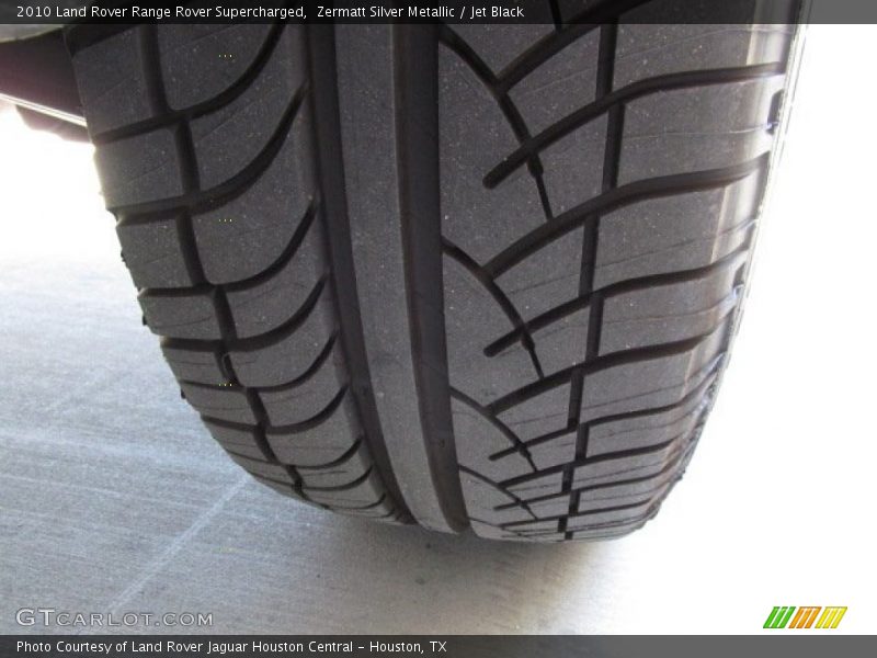 Zermatt Silver Metallic / Jet Black 2010 Land Rover Range Rover Supercharged