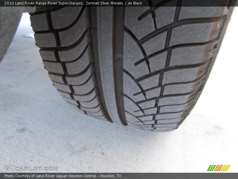 Zermatt Silver Metallic / Jet Black 2010 Land Rover Range Rover Supercharged