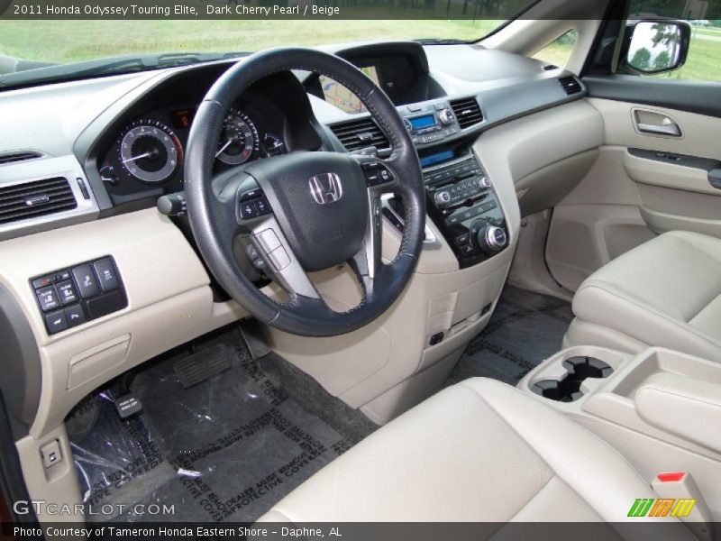 Beige Interior - 2011 Odyssey Touring Elite 