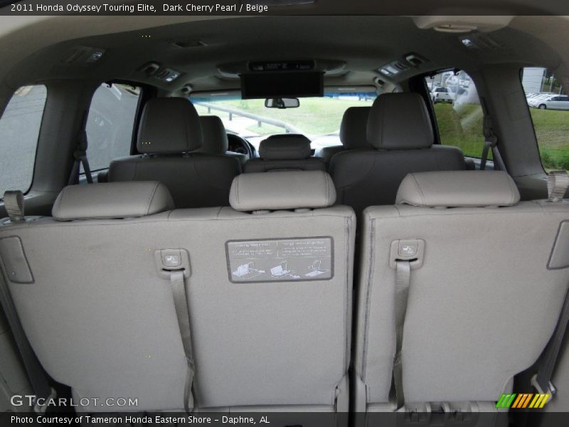 Dark Cherry Pearl / Beige 2011 Honda Odyssey Touring Elite