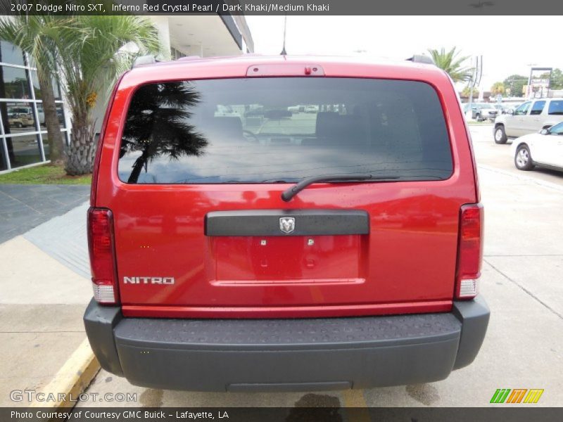 Inferno Red Crystal Pearl / Dark Khaki/Medium Khaki 2007 Dodge Nitro SXT