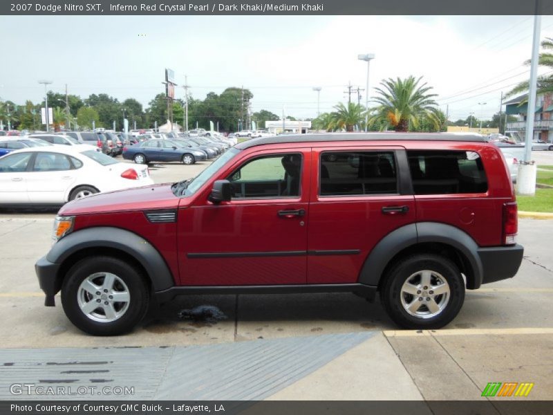 Inferno Red Crystal Pearl / Dark Khaki/Medium Khaki 2007 Dodge Nitro SXT
