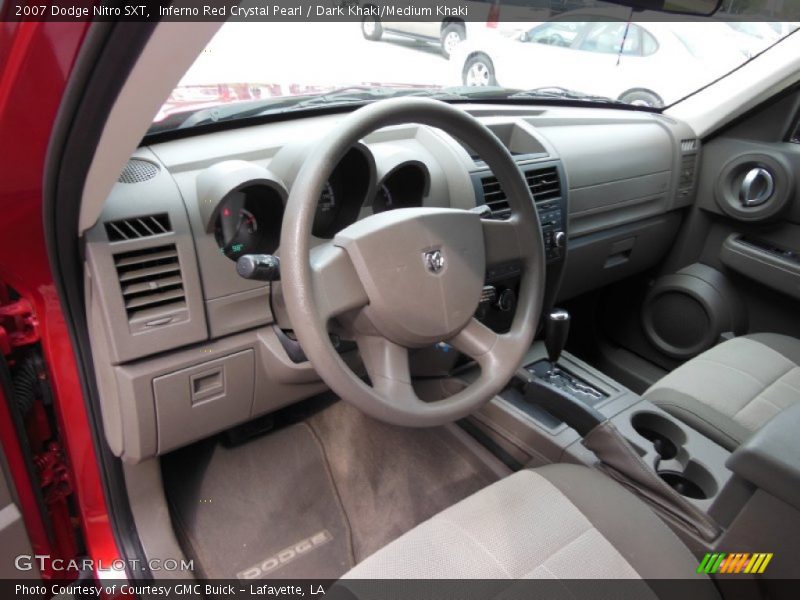 Inferno Red Crystal Pearl / Dark Khaki/Medium Khaki 2007 Dodge Nitro SXT