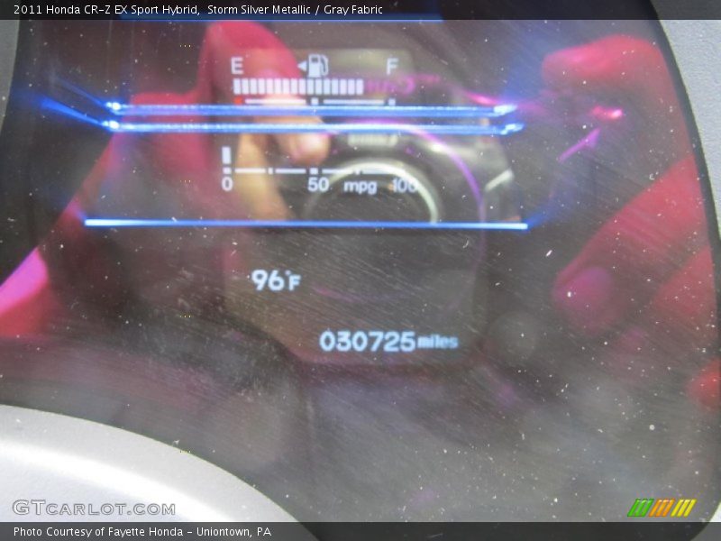 Storm Silver Metallic / Gray Fabric 2011 Honda CR-Z EX Sport Hybrid