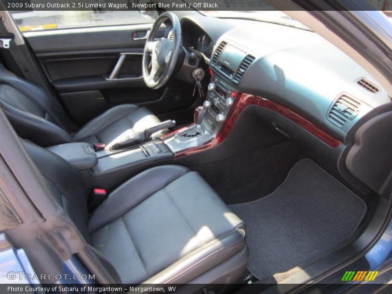 Newport Blue Pearl / Off Black 2009 Subaru Outback 2.5i Limited Wagon