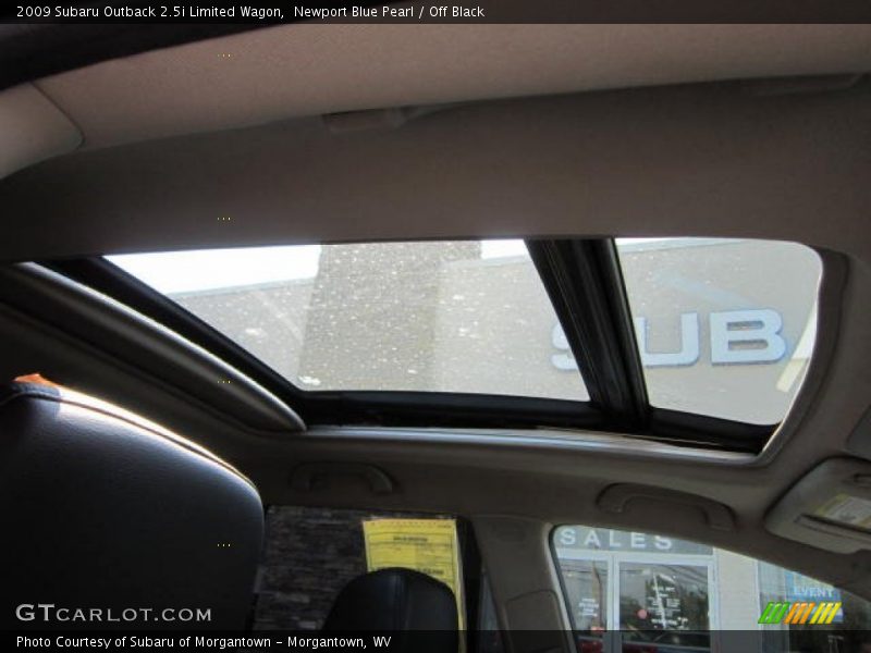 Newport Blue Pearl / Off Black 2009 Subaru Outback 2.5i Limited Wagon
