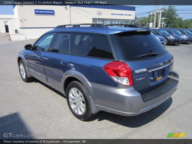 Newport Blue Pearl / Off Black 2009 Subaru Outback 2.5i Limited Wagon