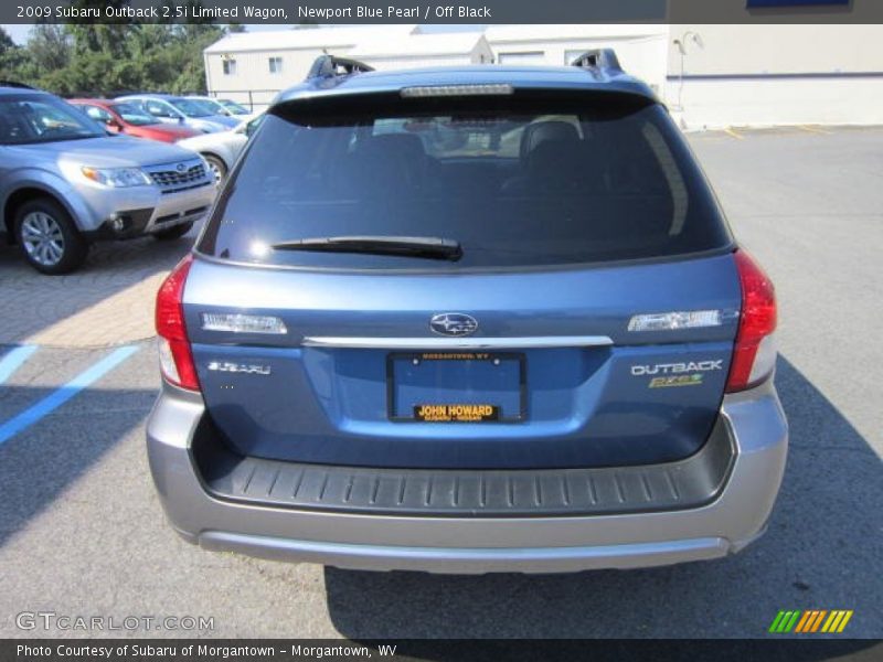 Newport Blue Pearl / Off Black 2009 Subaru Outback 2.5i Limited Wagon
