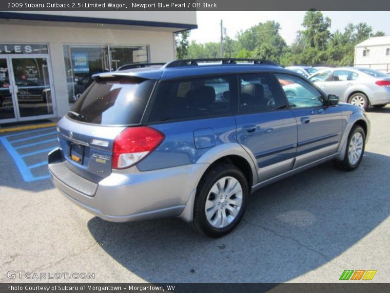 Newport Blue Pearl / Off Black 2009 Subaru Outback 2.5i Limited Wagon