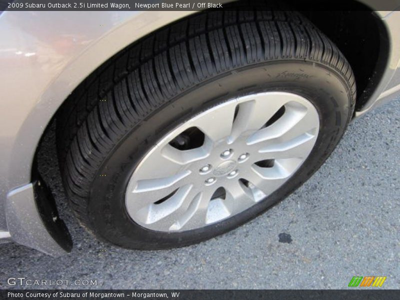 Newport Blue Pearl / Off Black 2009 Subaru Outback 2.5i Limited Wagon