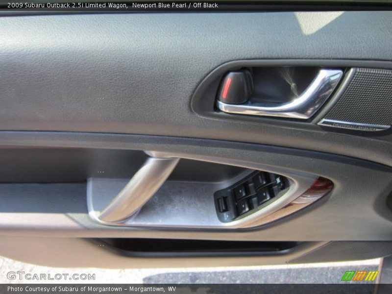 Newport Blue Pearl / Off Black 2009 Subaru Outback 2.5i Limited Wagon