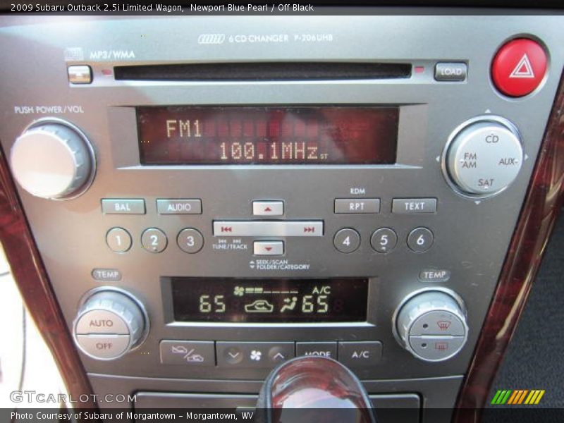 Newport Blue Pearl / Off Black 2009 Subaru Outback 2.5i Limited Wagon