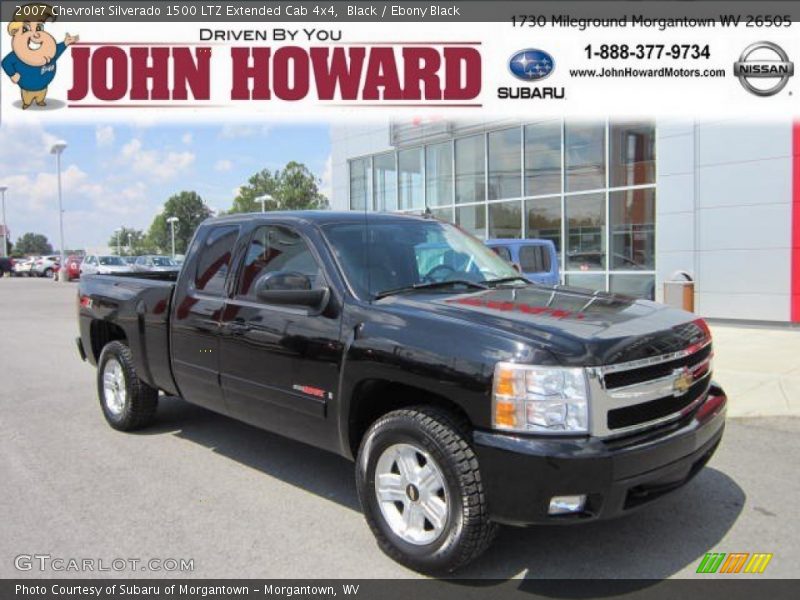 Black / Ebony Black 2007 Chevrolet Silverado 1500 LTZ Extended Cab 4x4