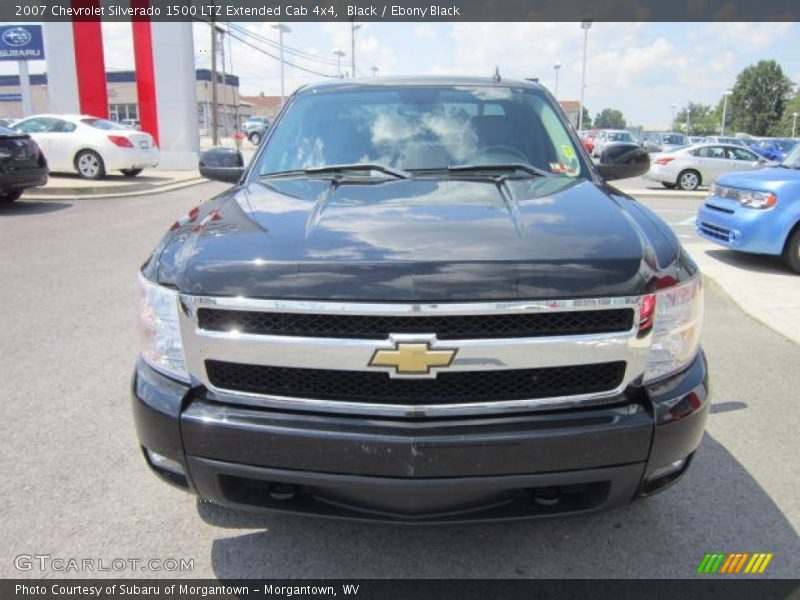 Black / Ebony Black 2007 Chevrolet Silverado 1500 LTZ Extended Cab 4x4