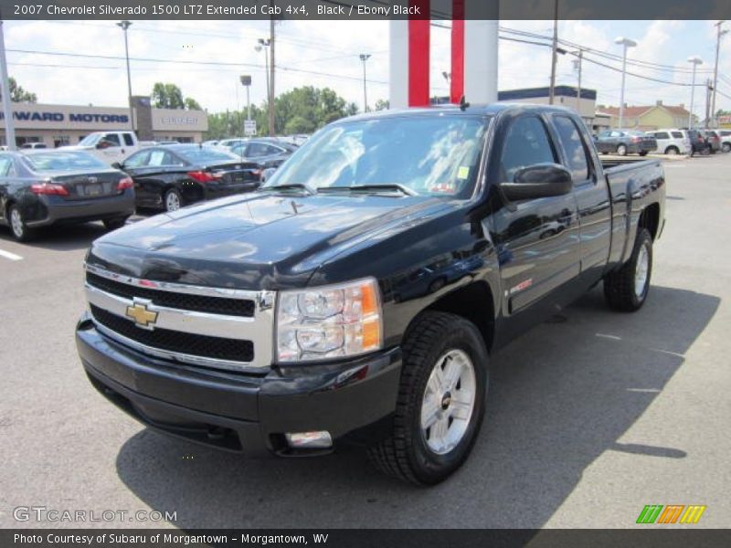Black / Ebony Black 2007 Chevrolet Silverado 1500 LTZ Extended Cab 4x4