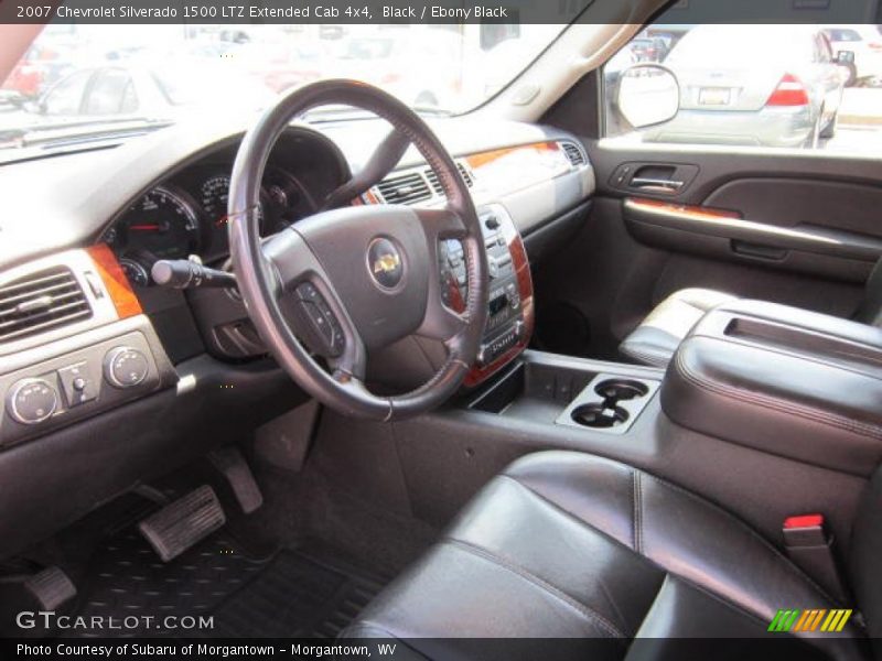 Black / Ebony Black 2007 Chevrolet Silverado 1500 LTZ Extended Cab 4x4