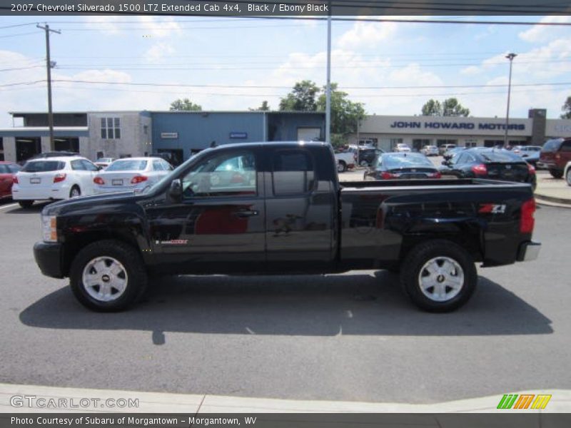 Black / Ebony Black 2007 Chevrolet Silverado 1500 LTZ Extended Cab 4x4