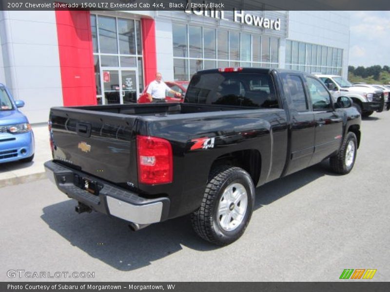 Black / Ebony Black 2007 Chevrolet Silverado 1500 LTZ Extended Cab 4x4